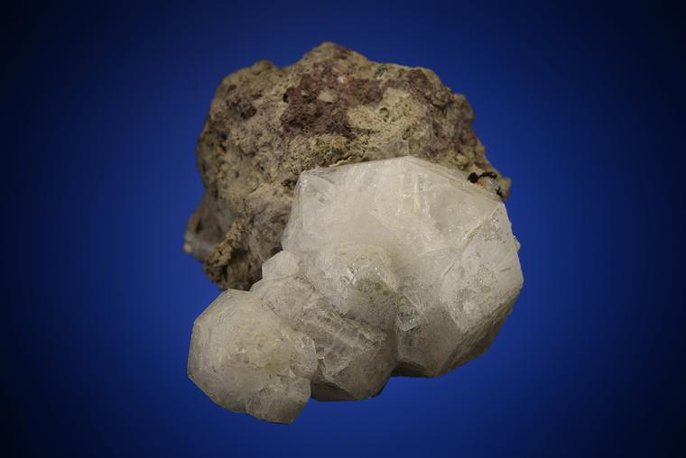 ANALCIME with COPPER and FLUORAPOPHYLLITE